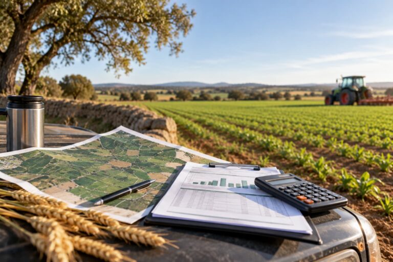 Documentación agraria, mapa de parcelas y calculadora para revisar el valor de los derechos PAC por regiones